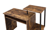 Lyphre Industrial Computer Desk Weathered Oak & Black Finish 92760-ACME