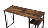 Vadna Industrial Writing Desk Weathered Oak & Black Finish 92765-ACME