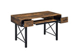 Settea Industrial Computer Desk Weathered Oak & Black Finish 92795-ACME