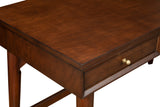 Alpine Furniture Flynn Large Desk, Walnut 966WAL-66 Walnut Mahogany Solids & Okoume Veneer 52 x 24 x 30.5