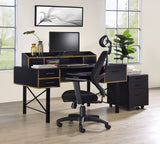 Safea Industrial Computer Desk Black Finish 92804-ACME