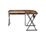 Zafiri Industrial Writing Desk Weathered Oak & Black Finish 92810-ACME