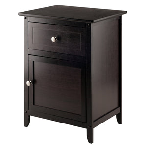 Winsome Wood Eugene Accent Table, Nightstand, Espresso 92815-WINSOMEWOOD