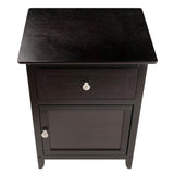 Winsome Wood Eugene Accent Table, Nightstand, Espresso 92815-WINSOMEWOOD