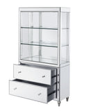 Dominic Glam Bookcase LED & Mirrored 92850-ACME