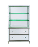 Dominic Glam Bookcase LED & Mirrored 92850-ACME