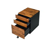 Jurgen Industrial/Contemporary File Cabinet WOOD] Oak (Solid Wood) 92913-ACME