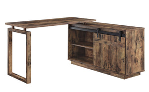 Bellarose Industrial Writing Desk Rustic Oak Finish 92970-ACME