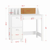 Billie Transitional Writing Desk White Finish 92990-ACME