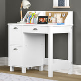 Billie Transitional Writing Desk White Finish 92990-ACME