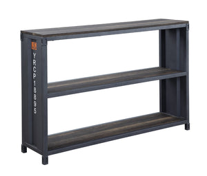 Cargo Industrial Bookshelf Weathered Oak & Gunmetal Finish 92997-ACME