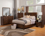 Alpine Furniture Austin Mirror, Chestnut 1600-06 Chestnut Plantation Mahogany Solids & Okoume Veneer 42 x 1 x 37