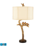 Three Bird Light 31'' High 1-Light Table Lamp - Black