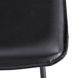 Zuma Leatherette Accent Chair Mission Black
