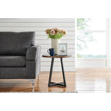 Courtdale Round End Table Black