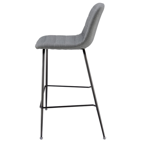 Caleb Fabric Counter Stool - Set of 4 Penta Gray