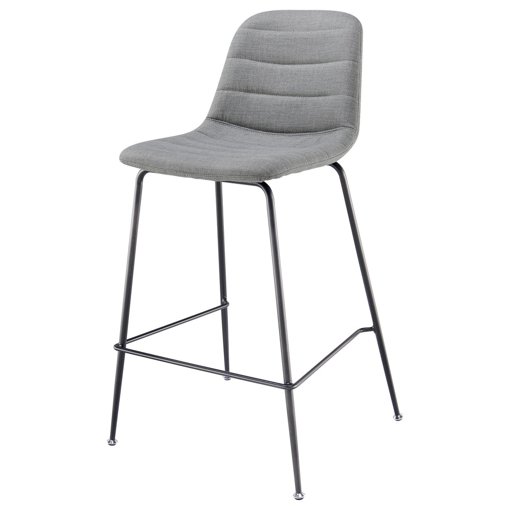 Caleb Fabric Counter Stool - Set of 4 Penta Gray