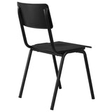 Luke Metal Chair - Set of 4 Metallic gunmetal