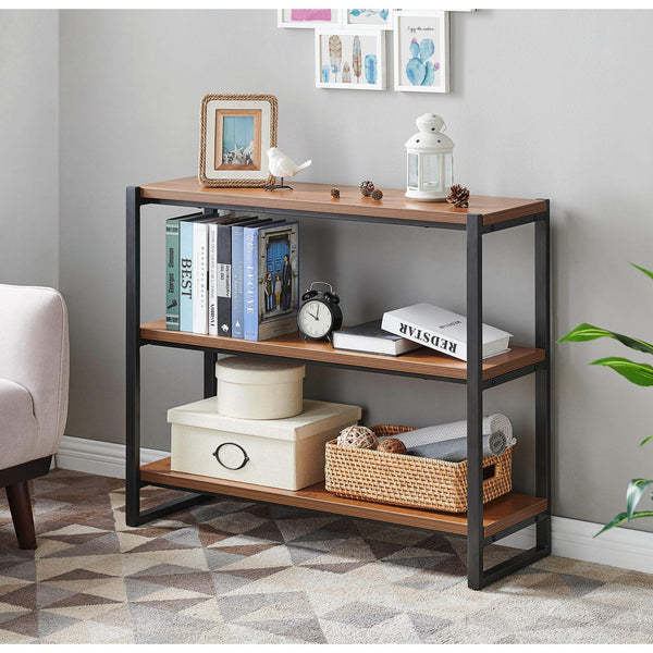 Anderson 3 Tier Bookcase Gliese Brown