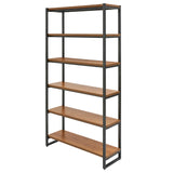 Anderson 6 Tier Bookcase Gliese Brown