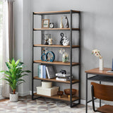 Anderson 6 Tier Bookcase Gliese Brown