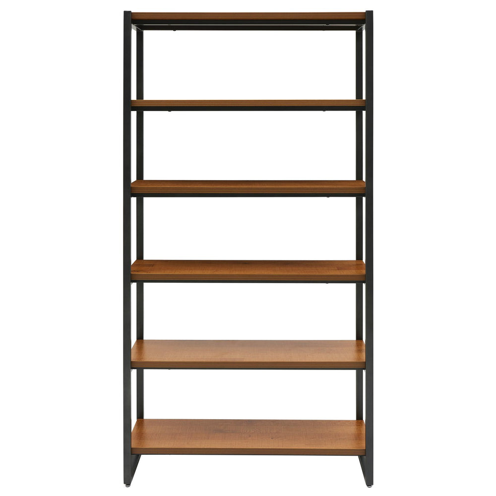 Anderson 6 Tier Bookcase Gliese Brown
