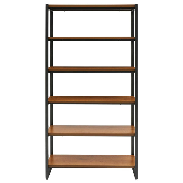 Anderson 6 Tier Bookcase Gliese Brown