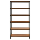 Anderson 6 Tier Bookcase Gliese Brown