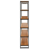 Anderson 6 Tier Bookcase Gliese Brown