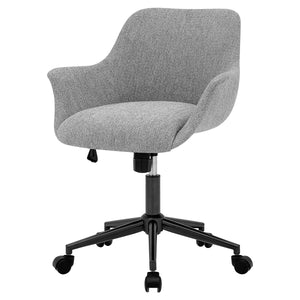 New Pacific Direct Kepler Fabric Office Chair Strata Gray with Metallic Gunmetal Leg Finish 9300110-529-NPD