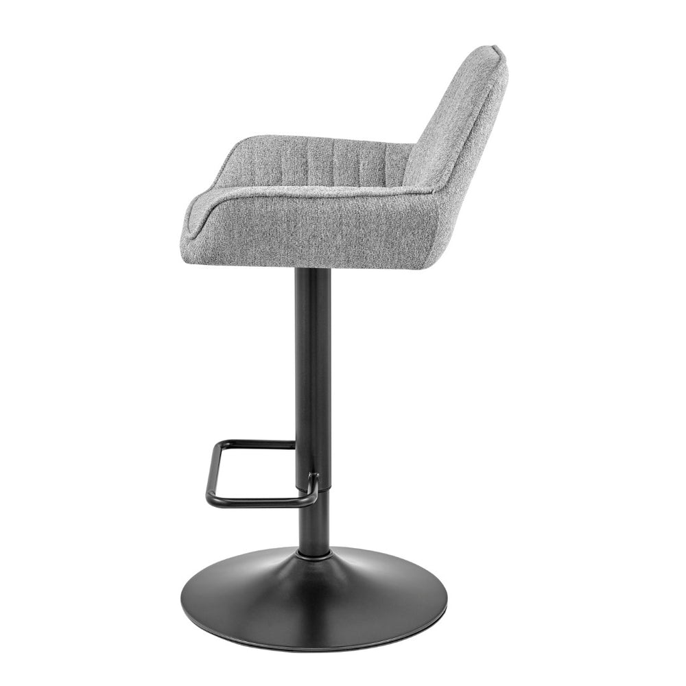 New Pacific Direct Luther Fabric Gaslift Swivel Bar Stool - Set of 2 9300122-529-NPD