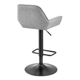 New Pacific Direct Luther Fabric Gaslift Swivel Bar Stool - Set of 2 9300122-529-NPD