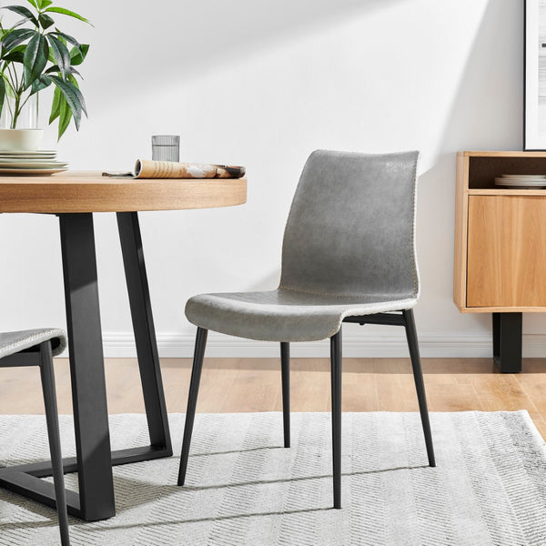 New Pacific Direct Jayden PU Dining Side Chair - Set of 2 9300126-239-NPD