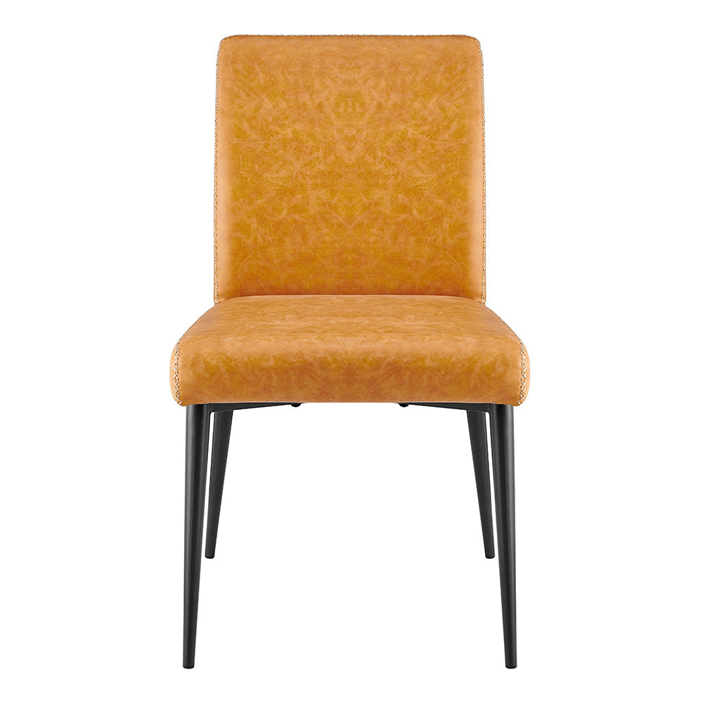 New Pacific Direct Kevin PU Dining Side Chair, (Set of 2) SFX2 Vintage Cedar