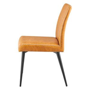 New Pacific Direct Kevin PU Dining Side Chair, (Set of 2) SFX2 Vintage Cedar