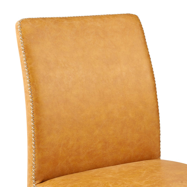 New Pacific Direct Kevin PU Dining Side Chair, (Set of 2) SFX2 Vintage Cedar