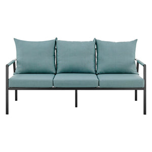 New Pacific Direct Rivano Outdoor Sofa 3 Seater SFX2 Coastal Blue