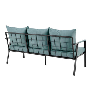 New Pacific Direct Rivano Outdoor Sofa 3 Seater SFX2 Coastal Blue