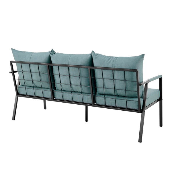 New Pacific Direct Rivano Outdoor Sofa 3 Seater SFX2 Coastal Blue