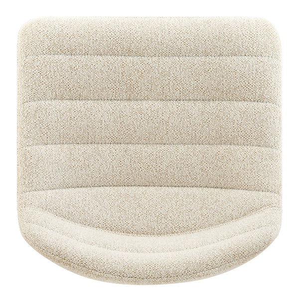 New Pacific Direct Koa Fabric Gaslift Swivel Bar Stool, (Set of 2) SFX2 Posh Ivory