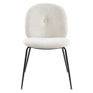 New Pacific Direct Nisha Fabric Dining Side Chair, (Set of 2) SFX2 Posh Ivory