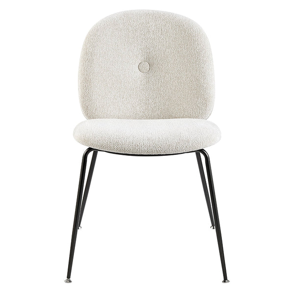 New Pacific Direct Nisha Fabric Dining Side Chair, (Set of 2) SFX2 Posh Ivory