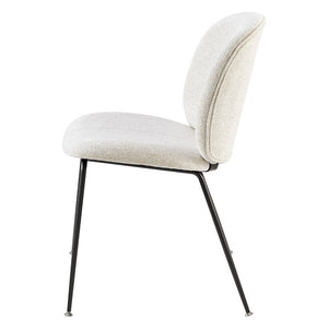 New Pacific Direct Nisha Fabric Dining Side Chair, (Set of 2) SFX2 Posh Ivory