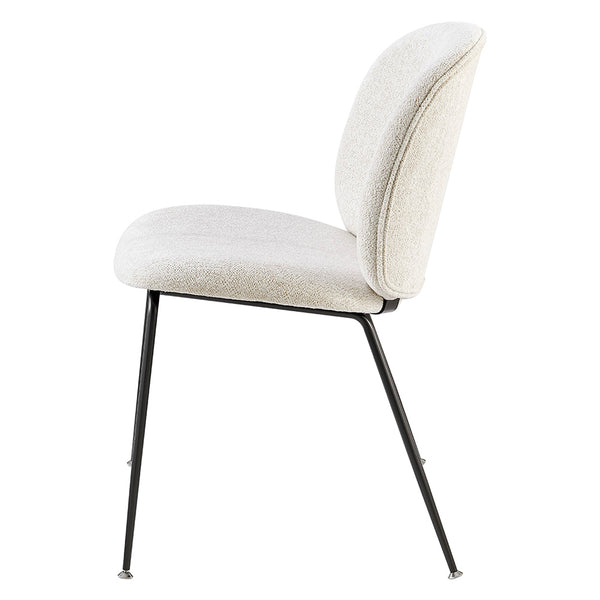 New Pacific Direct Nisha Fabric Dining Side Chair, (Set of 2) SFX2 Posh Ivory