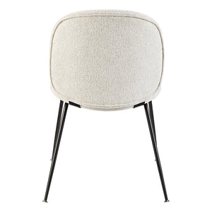 New Pacific Direct Nisha Fabric Dining Side Chair, (Set of 2) SFX2 Posh Ivory