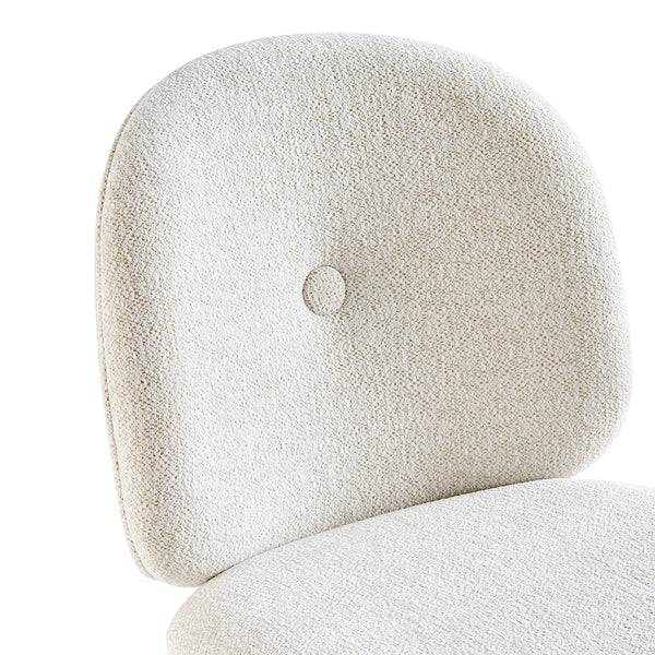 New Pacific Direct Nisha Fabric Dining Side Chair, (Set of 2) SFX2 Posh Ivory