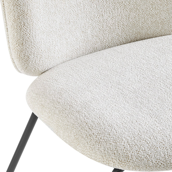 New Pacific Direct Nisha Fabric Dining Side Chair, (Set of 2) SFX2 Posh Ivory