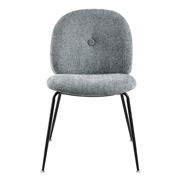 New Pacific Direct Nisha Fabric Dining Side Chair, (Set of 2) SFX2 Posh Gray