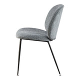 New Pacific Direct Nisha Fabric Dining Side Chair, (Set of 2) SFX2 Posh Gray
