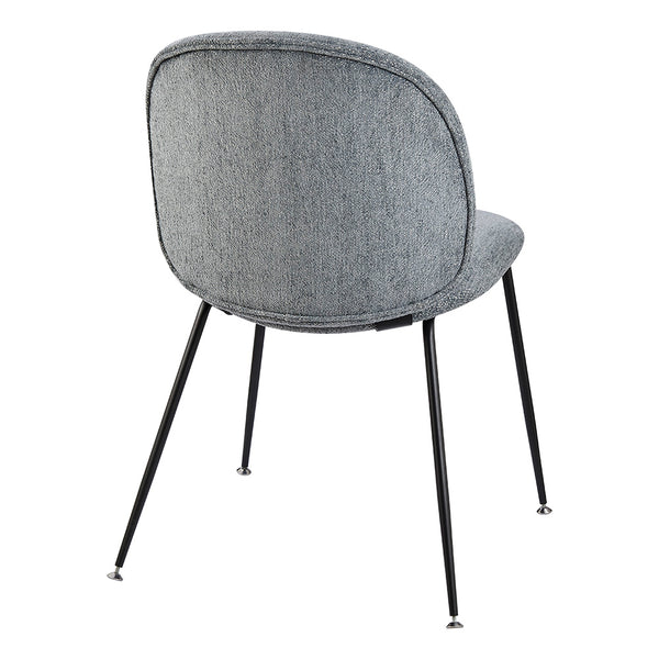 New Pacific Direct Nisha Fabric Dining Side Chair, (Set of 2) SFX2 Posh Gray